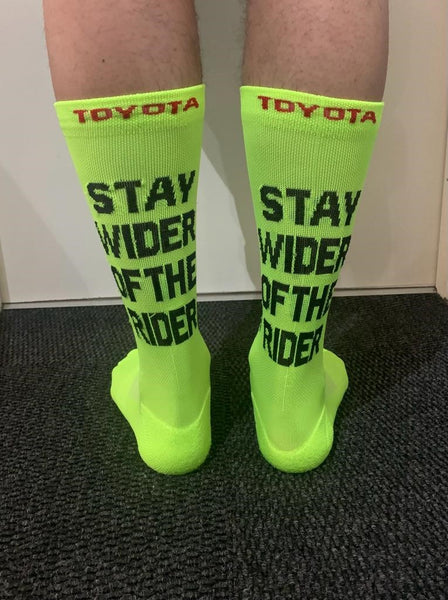 PPA Stay Wider of the Rider Lumo Cycling Socks